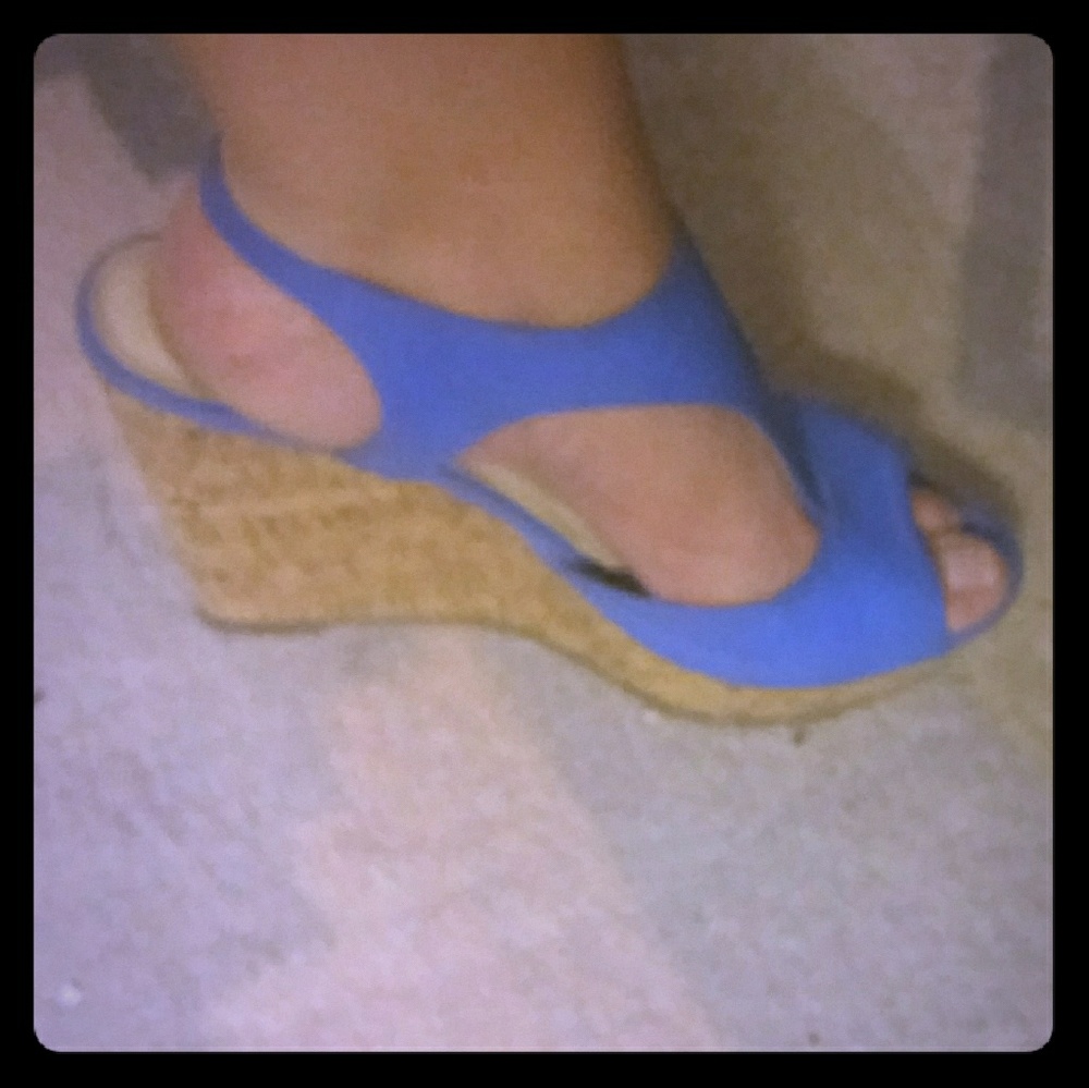 **Bright Blue Wedges**