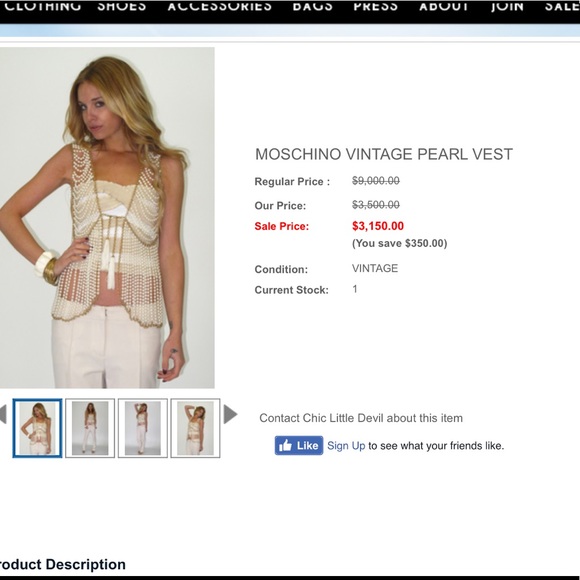 Vintage pearl vest burning man Halloween 20’s - Picture 4 of 4