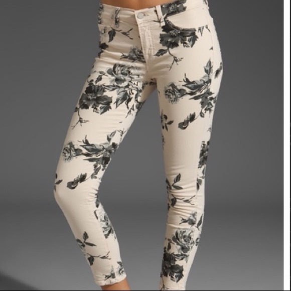 j brand floral jeans