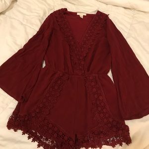 F21 Red Romper Size M✨
