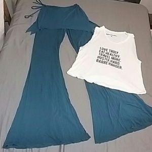 BUNDLE Yoga hippie pants and Barre T