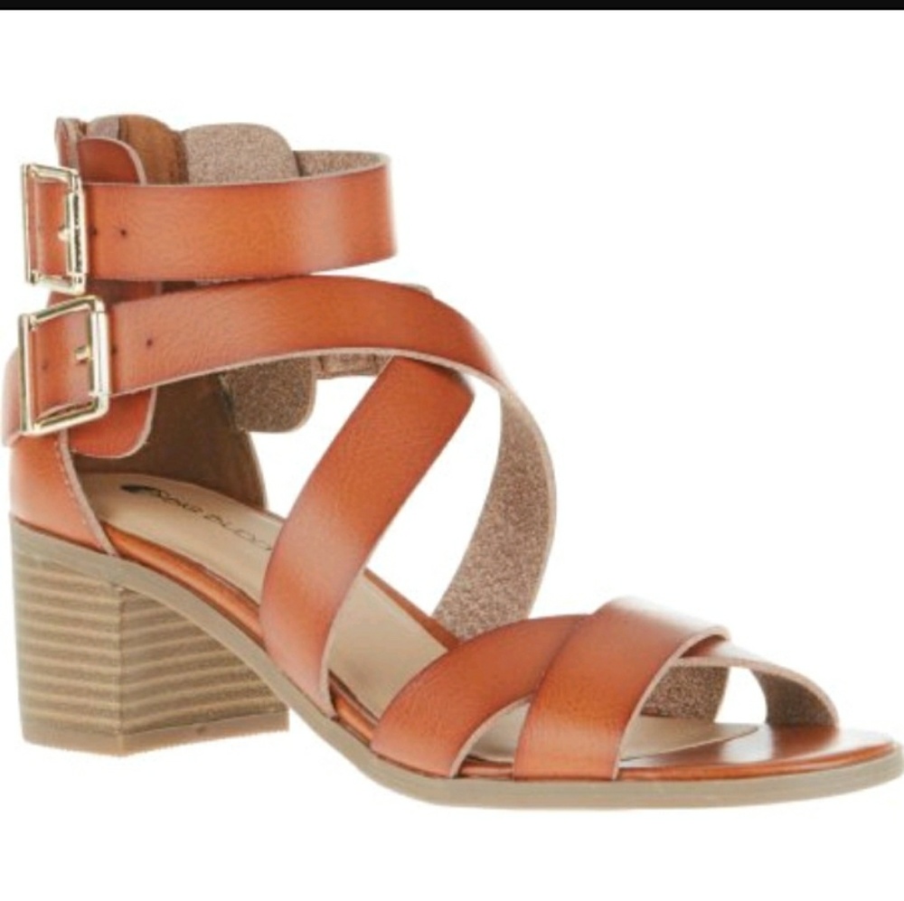 Strappy Big Buddha chunky heel sandal