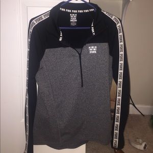 Pink half zip, right fit long sleeve.
