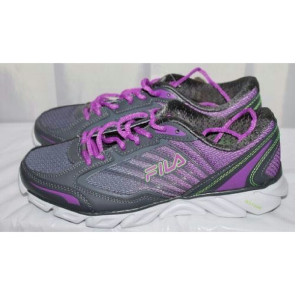Fila Shoes Fila Purple Gray Running Shoes Sneakers Sz 9
