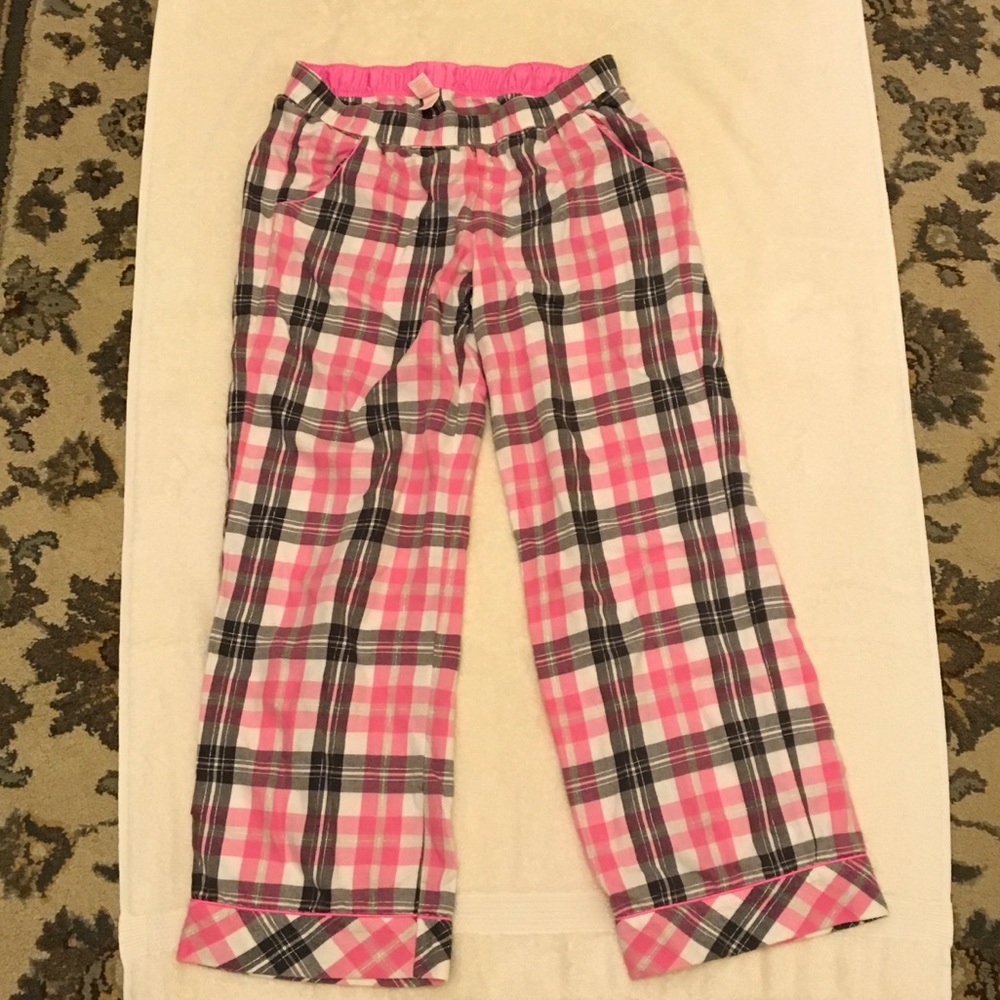 Victoria's Secret pajama bottoms.