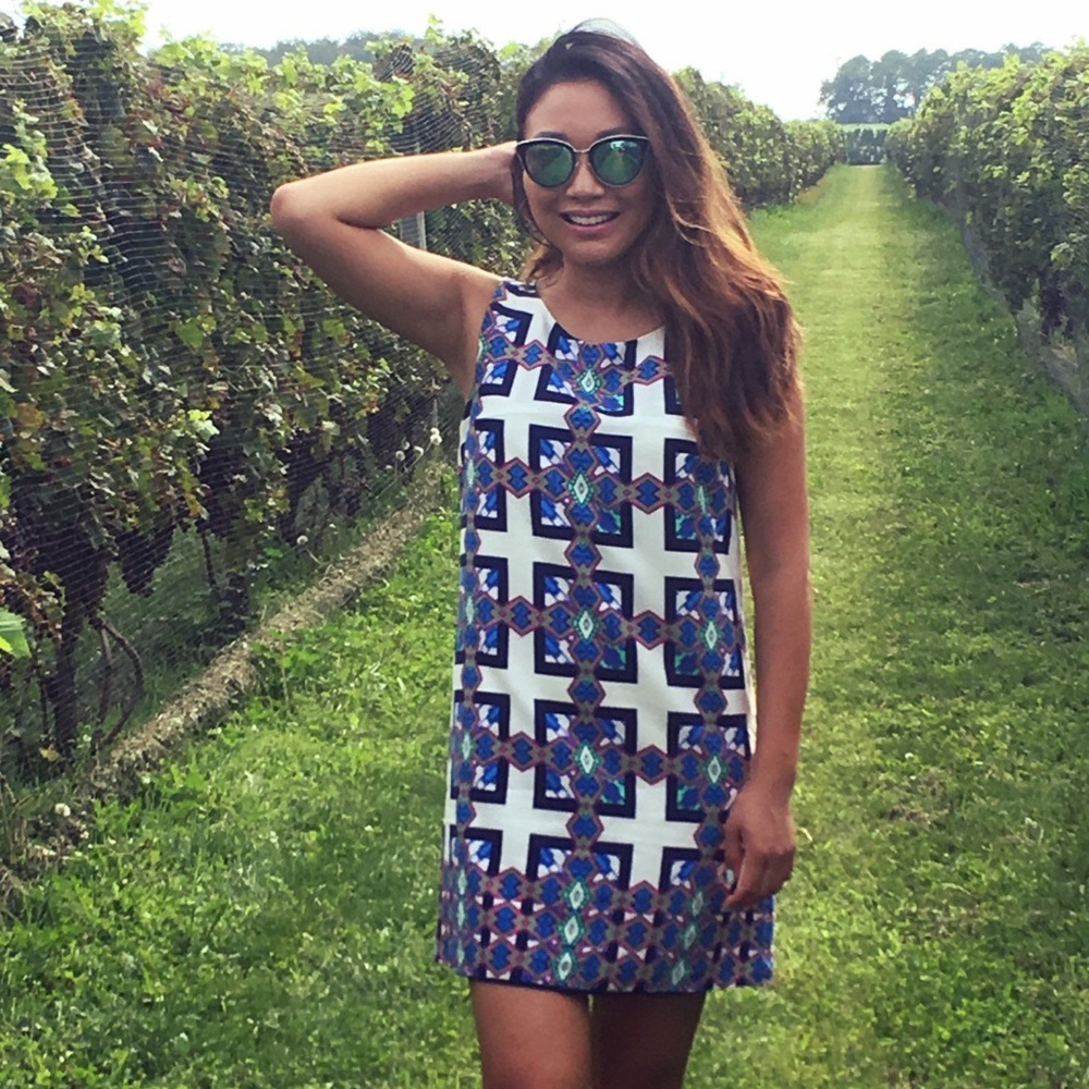 Patterned Shift Dress