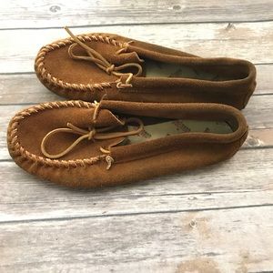 Men's Brown Minnentonka Moccasins Size 9