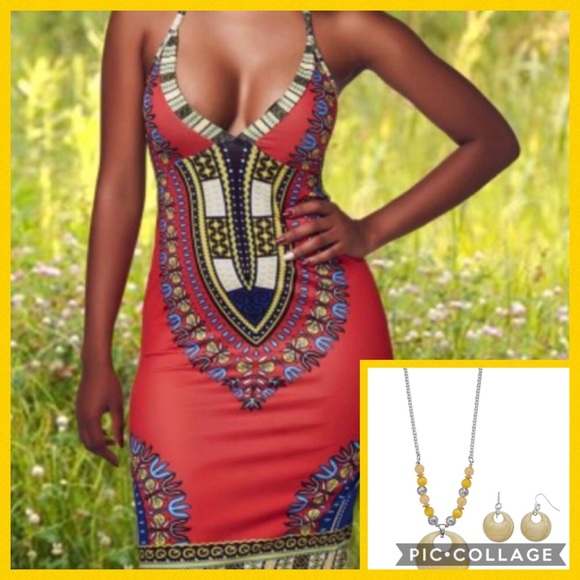 💋 Tribal Print Dress💋 - Picture 1 of 3