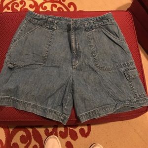 Gently worn white stag shorts
