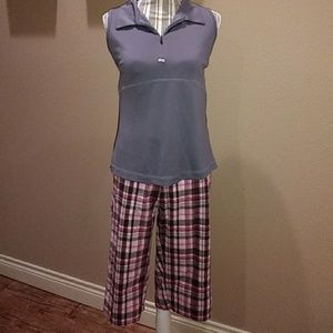 BUNDLE Sz.L "Nick and Sarah" Plaid Shorts/Top