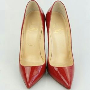 Christian Louboutin red pigalle patent pumps