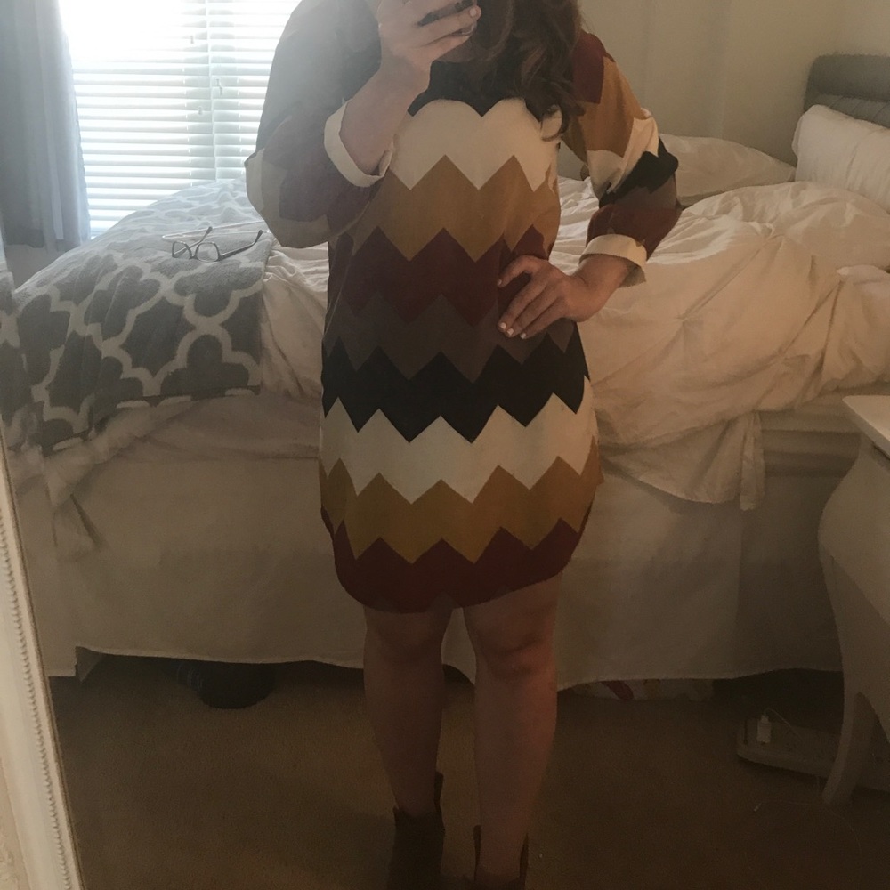 the Vintage Shop Chevron dress