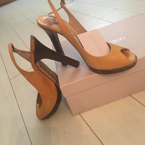 Jimmy Choo lemon yellow 🍋 stiletto heels size 38