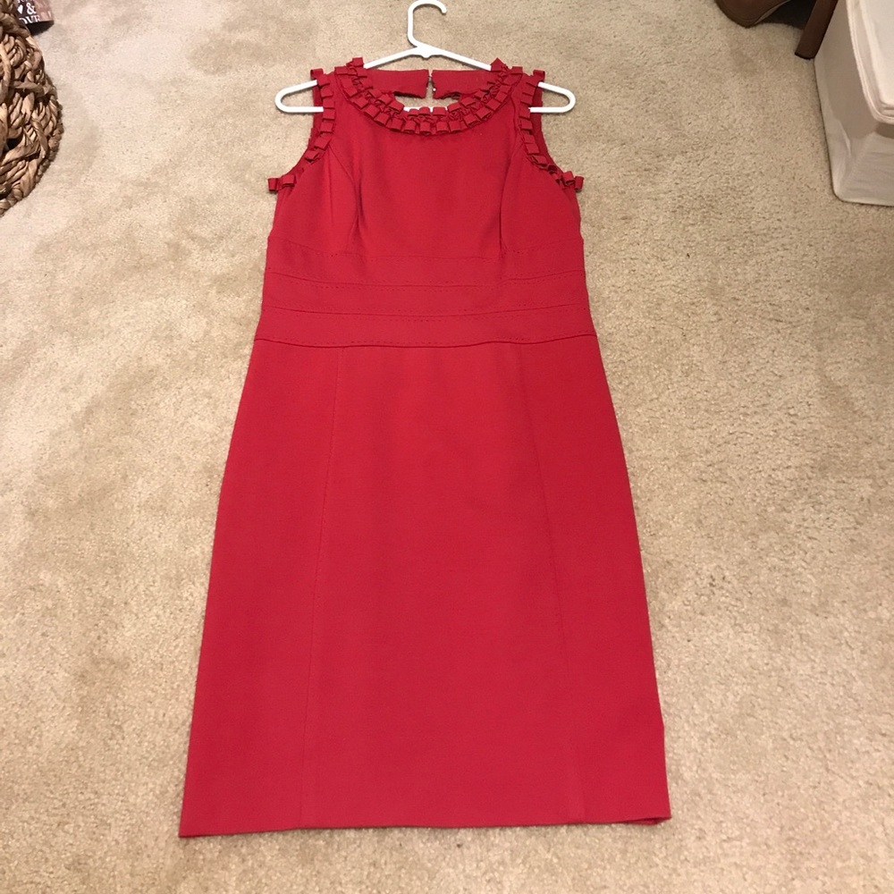 Perfect red sheath work dress