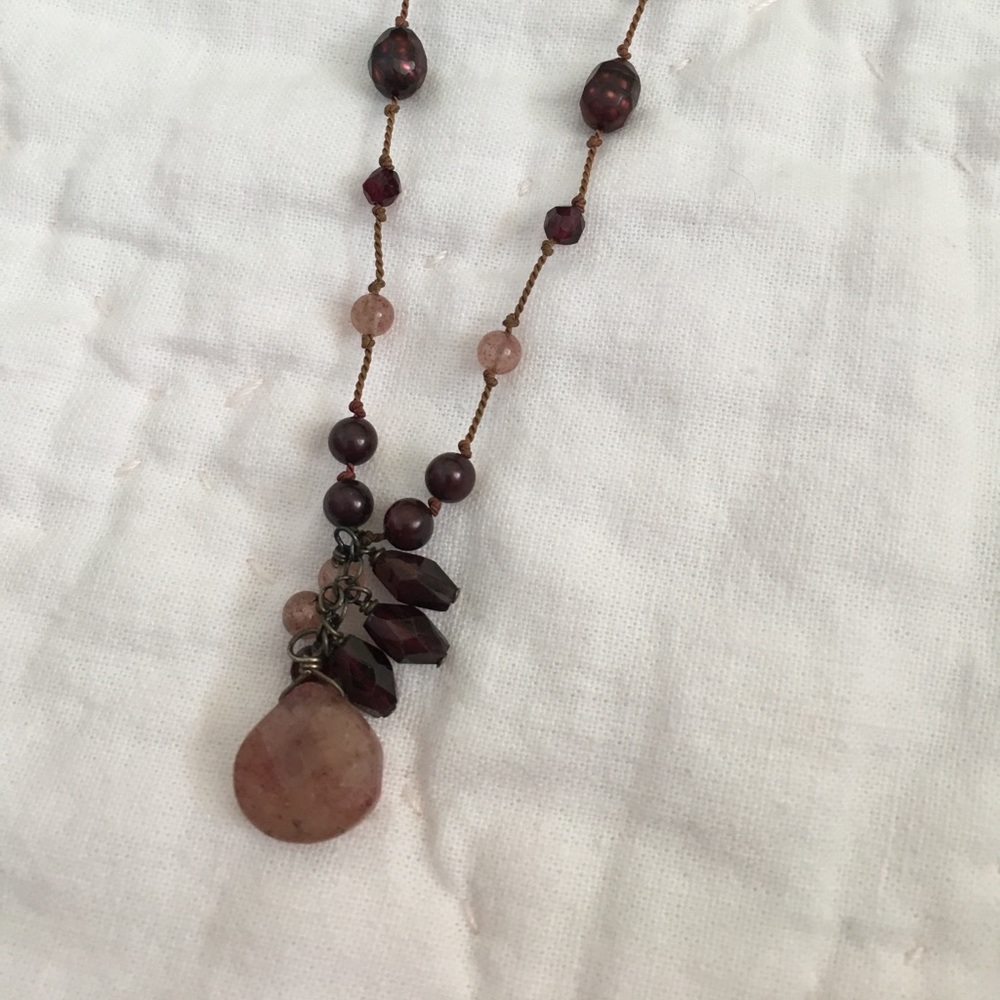 Purple vintage necklace