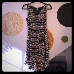High-low Dress Tribal/Boho Print