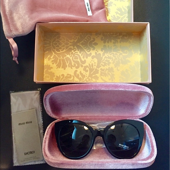 Authentic Miu Miu Cat Eye 07RSA Sunglasses. main image 5