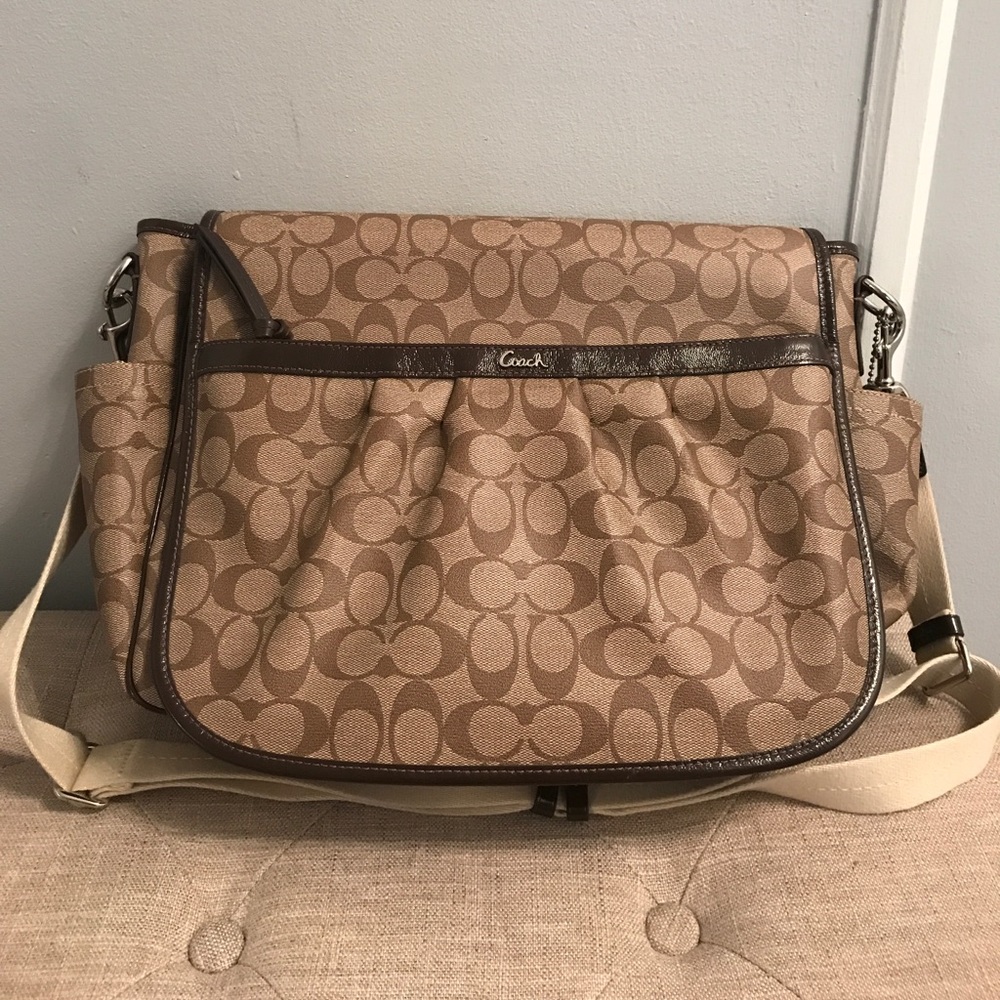 Coach Messenger Laptop Bag CC Monogram crossbody