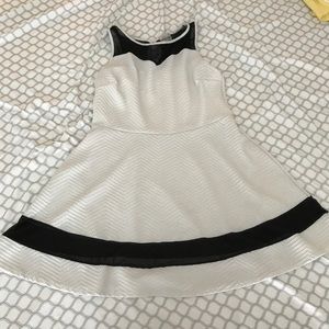 Black and white tank dress