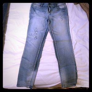 Maurices brand jeggings, distressed, size 14
