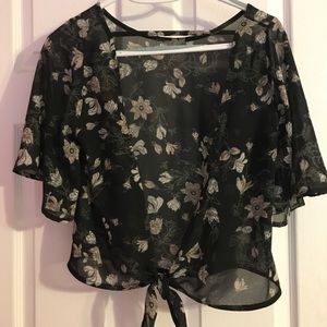 American eagle floral shirt