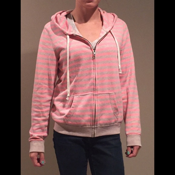 Pink and Cream Zip Up - Picture 1 of 2