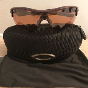 Oakley Radar Sunglasses Maroon Metallic