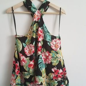Summer floral halter