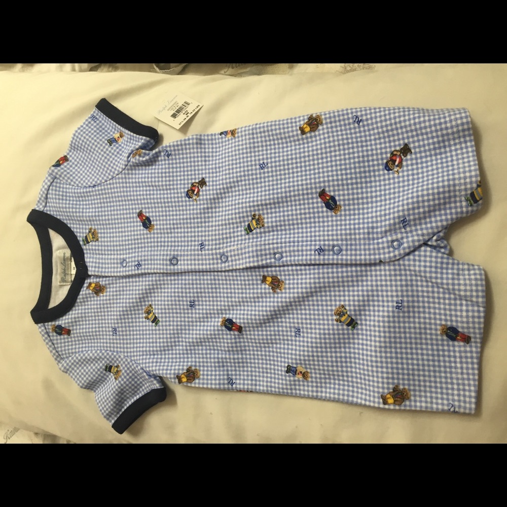 Ralph Lauren NWT romper. 9 months.
