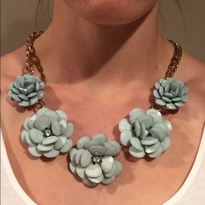Large statement flower necklace