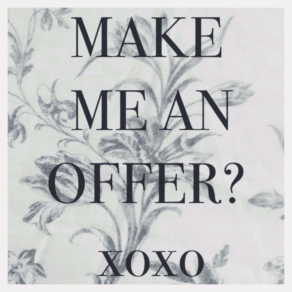 I will accept all reasonable offers! 💜