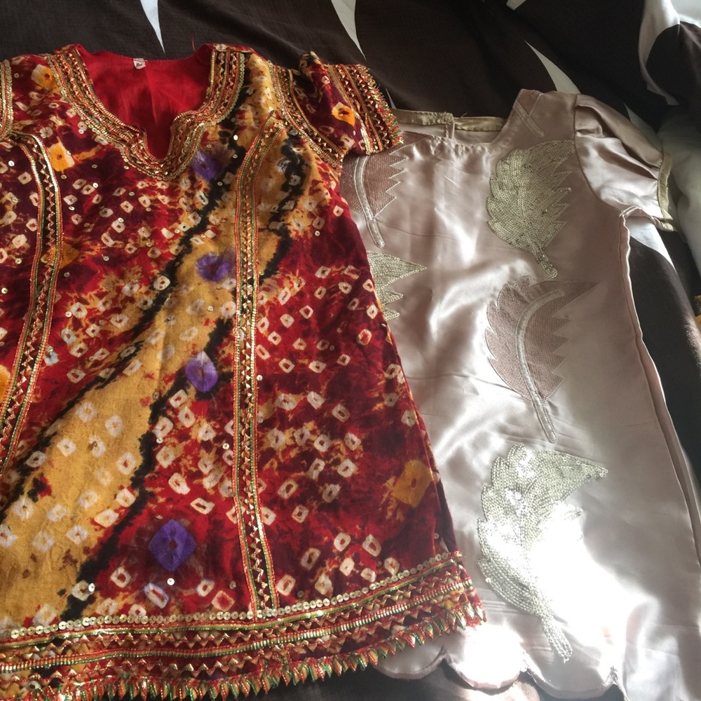 Pakistani Indian Shalwar (pant) Kameezes for tots