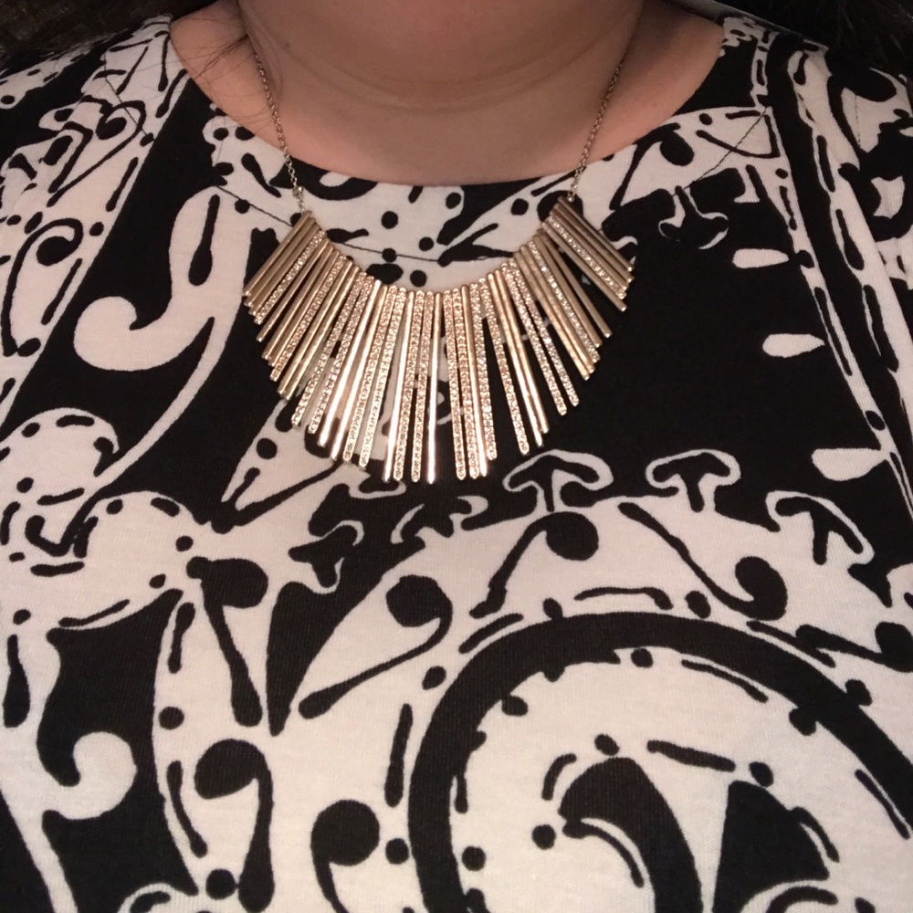 Loft Pave gold necklace