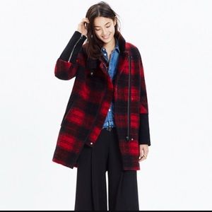 Madewell plaid City Grid coat US10/UK16