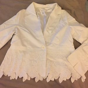 White Blazer Size 14