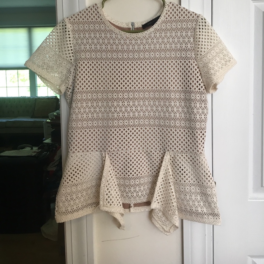 BCBG Maxazria "Vicktoria" Peplum top