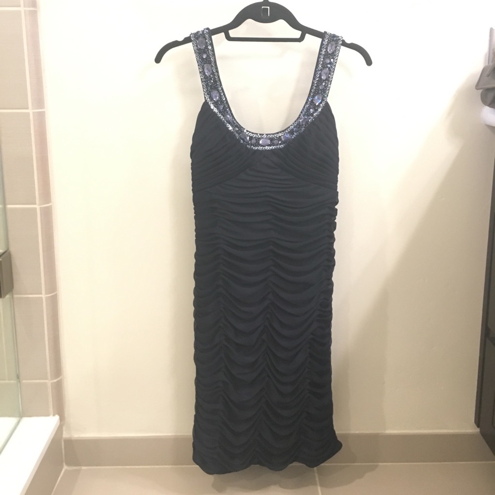 Nordstrom Navy Beaded Dress