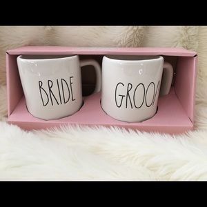 Rae Dunn Bride & Groom Mug Set