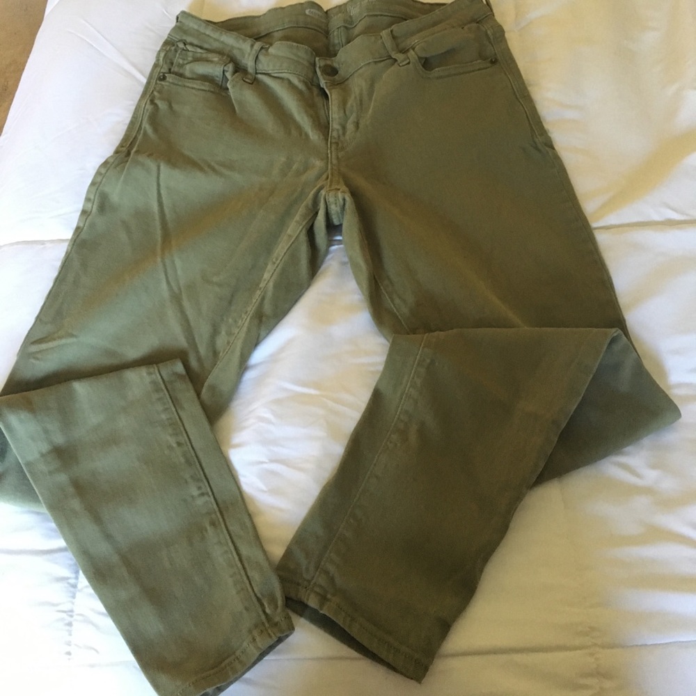 Olive Green Skinny Jeans