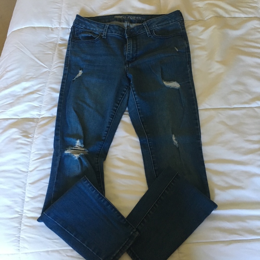 Distressed Skinny Ankle
