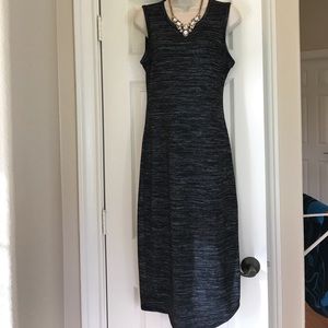 Francesca's Quinn charcoal grey jersey dress sz S