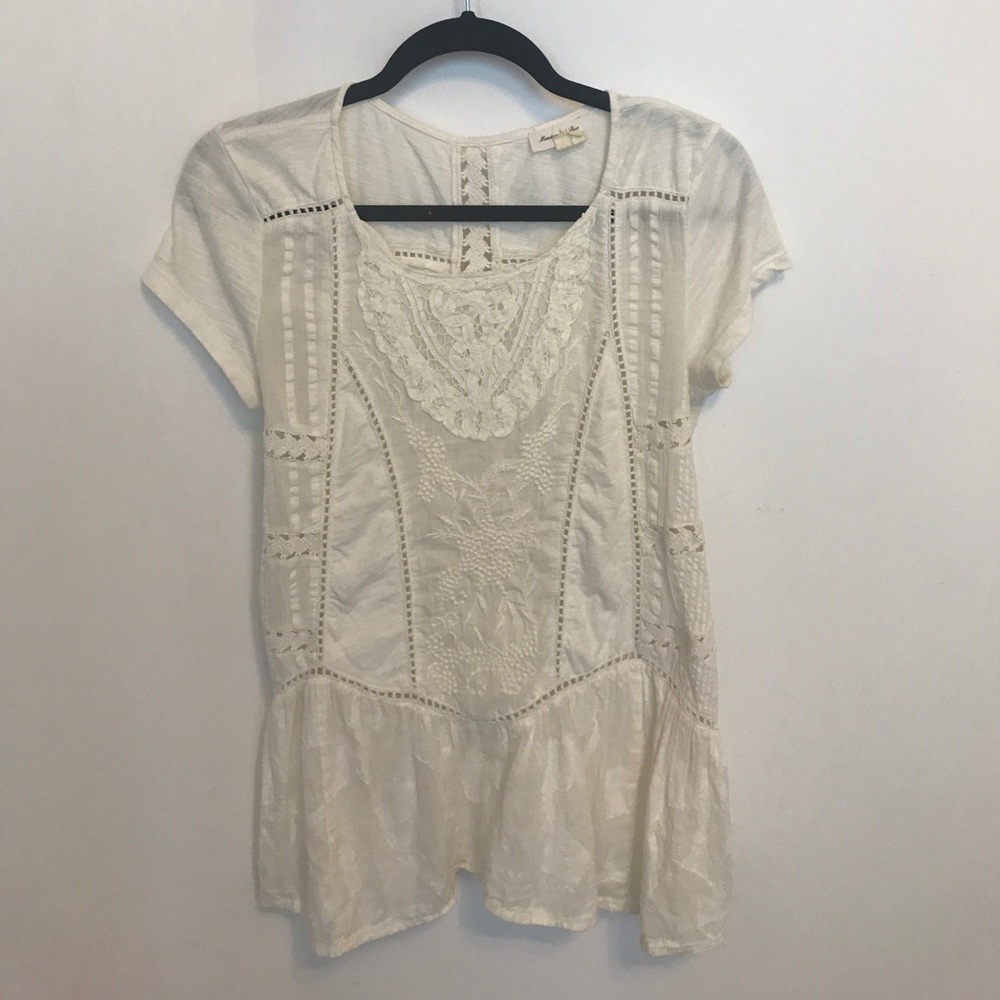 Embroidered Anthropologie top