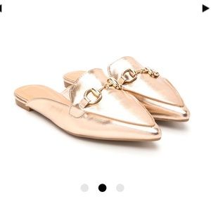 Rose gold mules sz 10