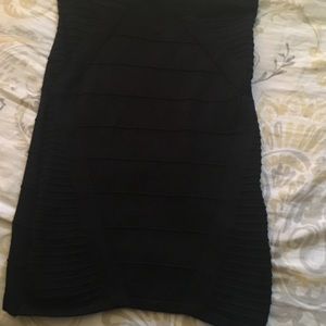 Black Knit Bandage Skirt