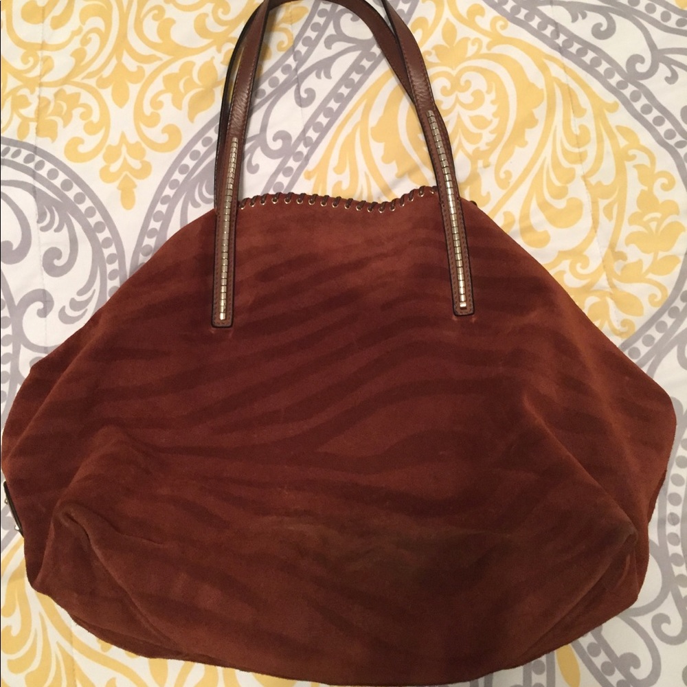 Jimmy Choo suede shoulder bag
