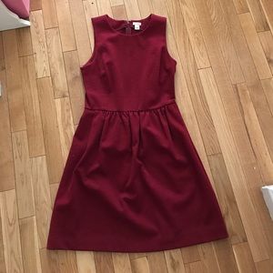 J Crew Maroon shift dress - Small