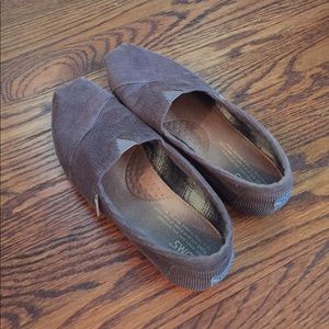 Gray Corduroy Toms