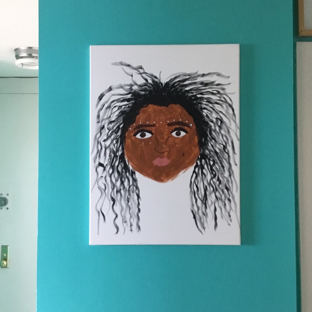 Custom ( Dominican Indian ) Painting 18 w 24 L