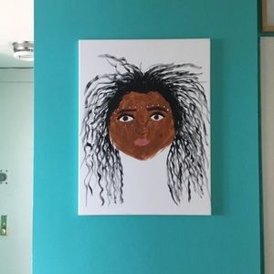 Custom ( Dominican Indian ) Painting 18 w 24 L