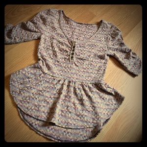 CCO⬇️ Free People space dyed peplum top